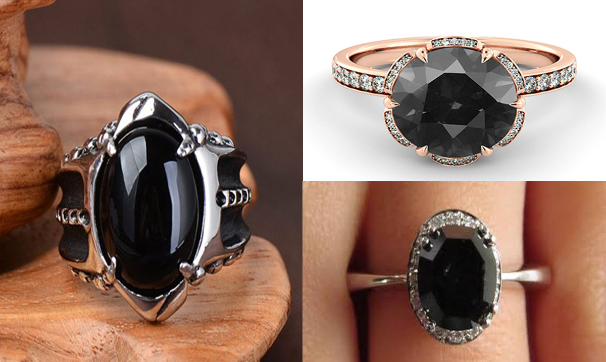 Black Engagement Rings Are The Answer To Wooing Your Dark Soul