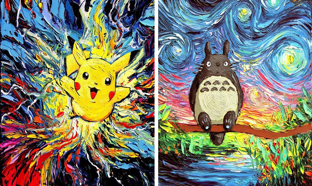 Artist’s Painting Gets Mistaken For A Van Gogh, So She Creates Brilliant ‘Starry Night’ Series