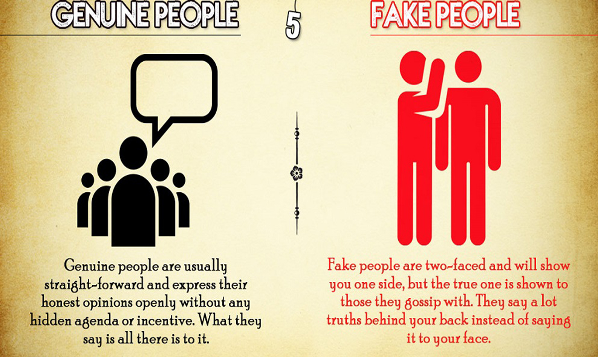 10 Differences Between Genuine and Fake People