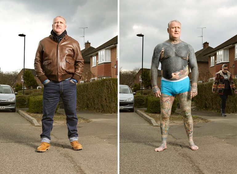 Clothed Vs Unclothed Tattooed People Evolve Me 3457
